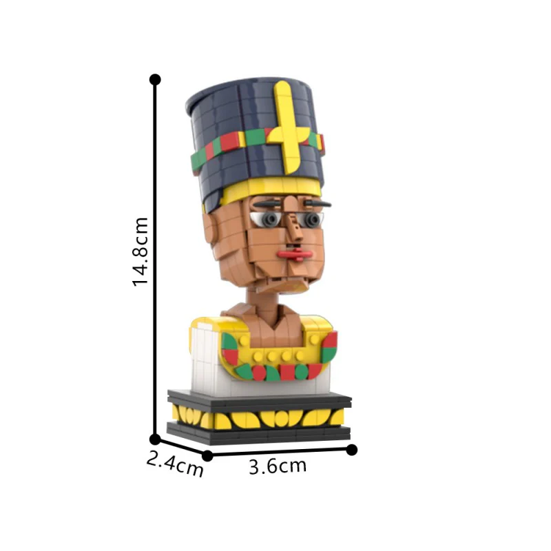 (Gobricks version) 454pcs MOC-168052 Nefertiti Egypt queen - Image 4
