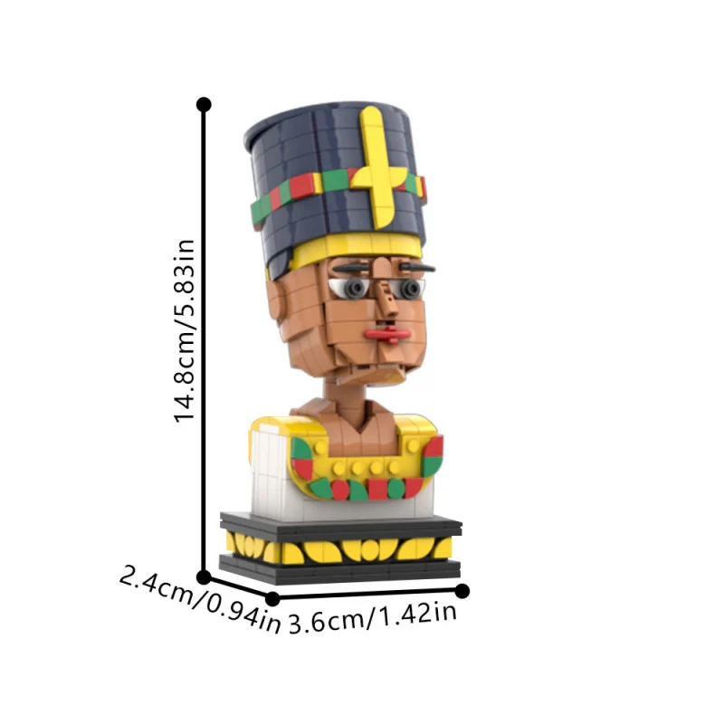 (Gobricks version) 454pcs MOC-168052 Nefertiti Egypt queen - Image 5