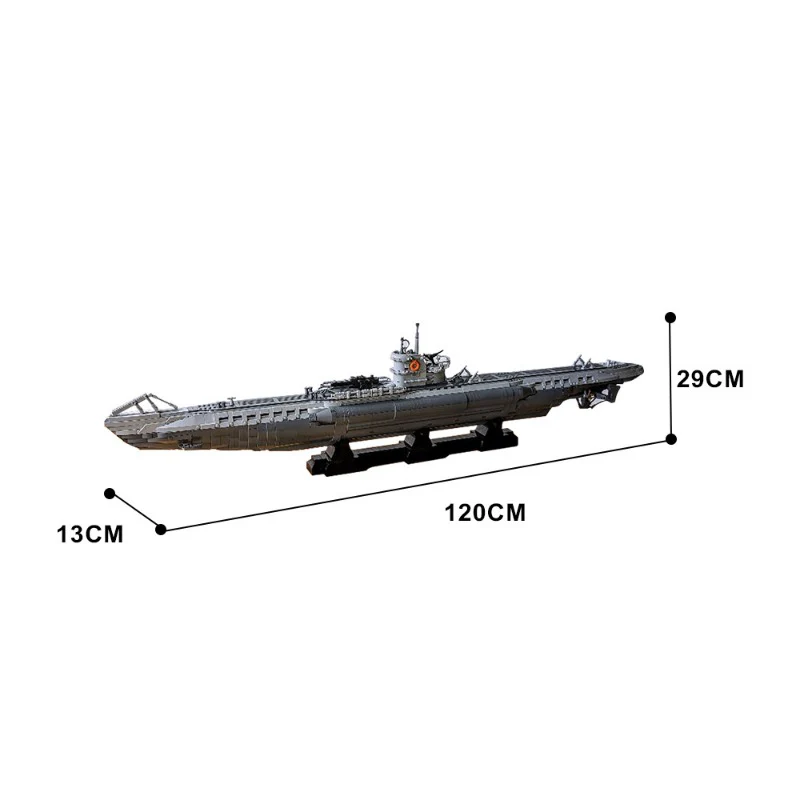 (Gobricks version) 4565pcs MOC U-Boat Type VIIC LEGO Compatible - Image 6