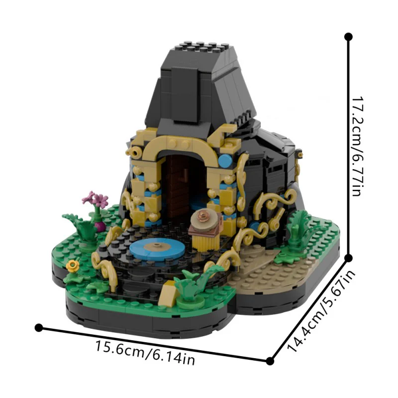 (Gobricks version) 459pcs MOC-221622 Wild Ancient Shrine - Image 6