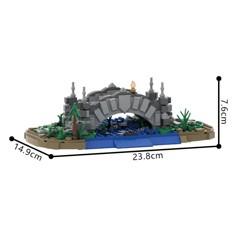 (Gobricks version) 461pcs MOC-219833 Bridge - Image 9