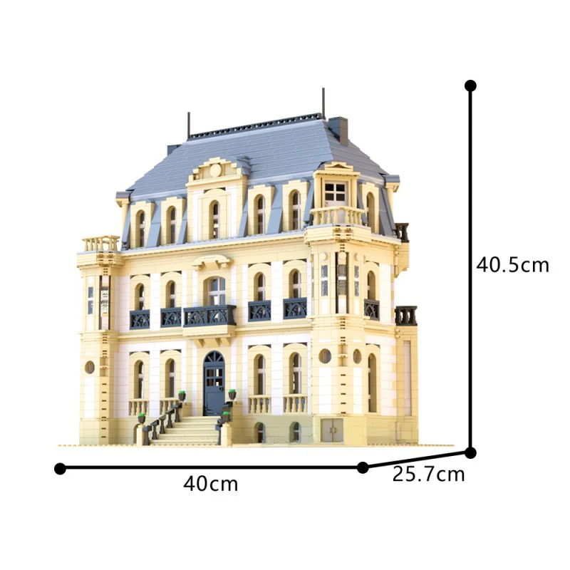 (Gobricks version) 4621pcs MOC-198966 Château Saint-Jean (Chateau Bugatti, Molsheim) - Image 3