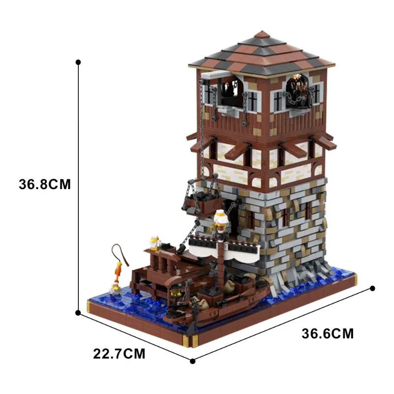 (Gobricks version) 4673 pcs MOC-126224 Medieval lighthouse - Image 4