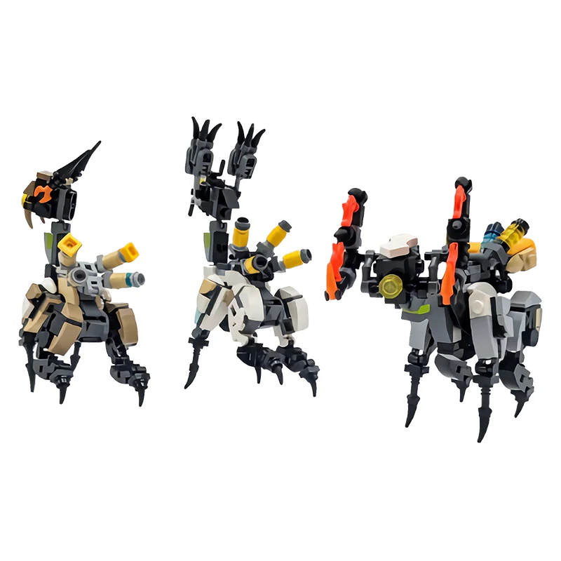 (Gobricks version) 469PCS MOC-184406 Grazer, Lancehorn, and Fanghorn: Horizon - Image 4