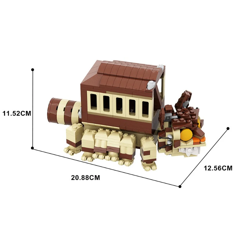 (Gobricks version) 474 pcs MOC-142527 Totoro's Catbus ネ コ バ ス - Image 4