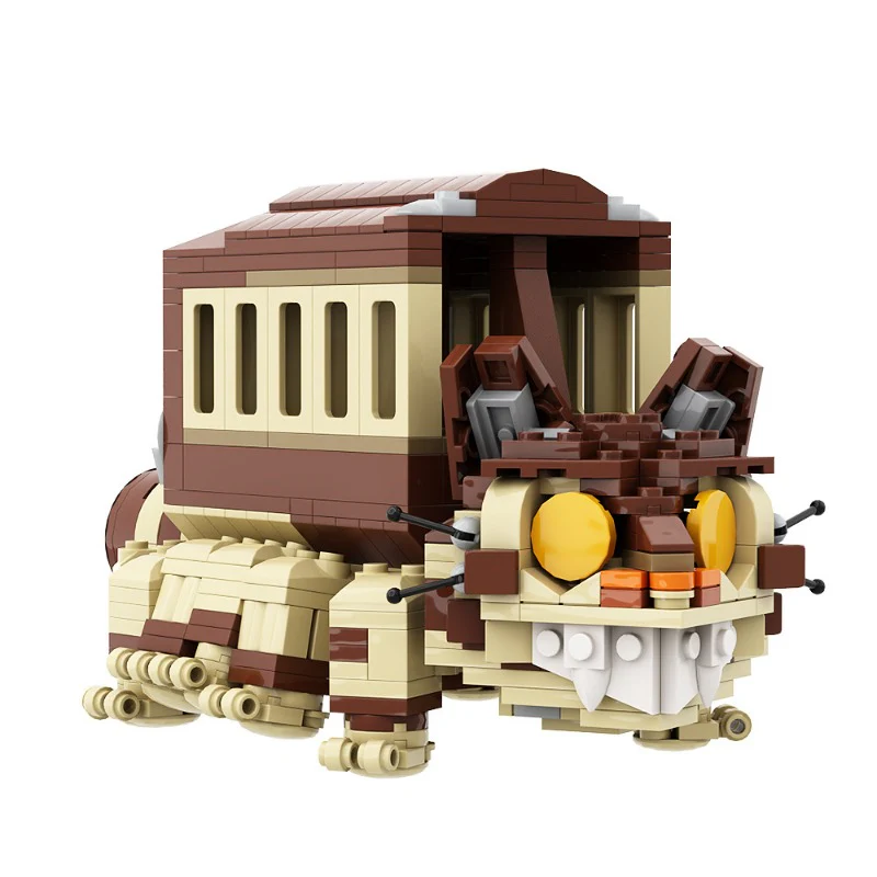 (Gobricks version) 474 pcs MOC-142527 Totoro's Catbus ネ コ バ ス - Image 5