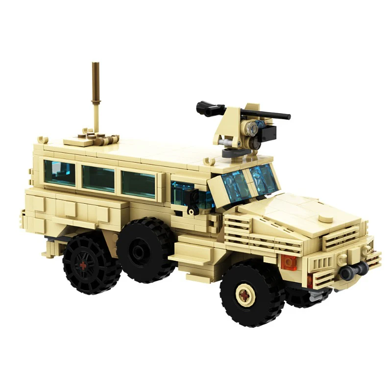 (Gobricks version) 478pcs MOC RG-31 Mk.5E MRAP Military Vehicle LEGO Compatible - Image 2
