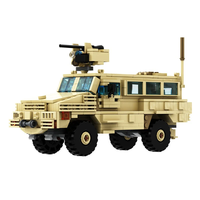 (Gobricks version) 478pcs MOC RG-31 Mk.5E MRAP Military Vehicle LEGO Compatible - Image 5