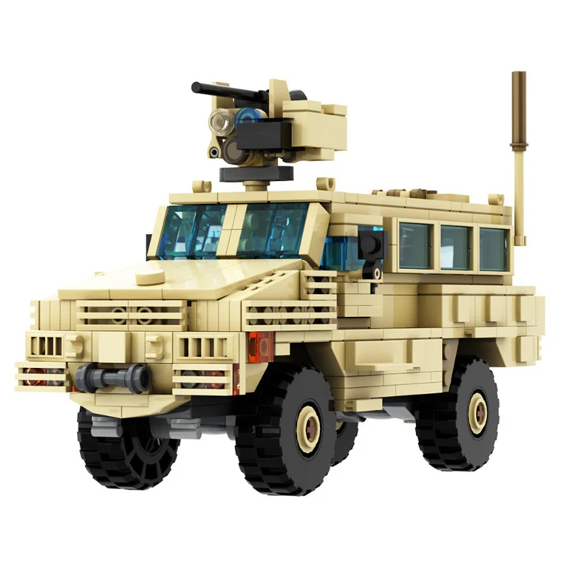 (Gobricks version) 478pcs MOC RG-31 Mk.5E MRAP Military Vehicle LEGO Compatible - Image 8