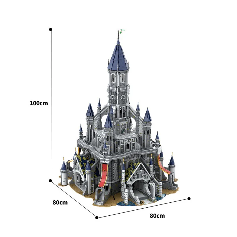 (Gobricks version) 47821 pcs MOC-161243 Hyrule Castle - The legend of Zelda tears of the Kingdom - Image 4