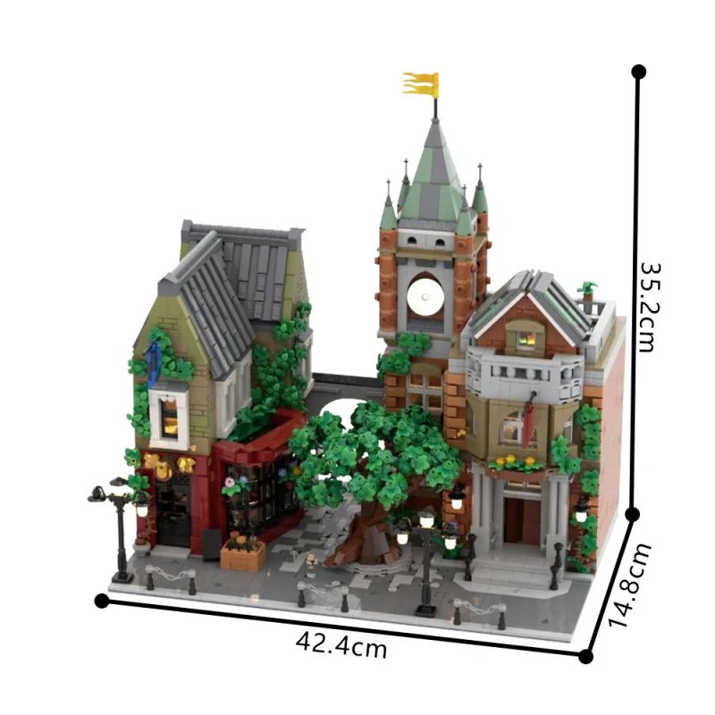 (Gobricks version) 4804pcs MOC-202302 Village Square - Image 4