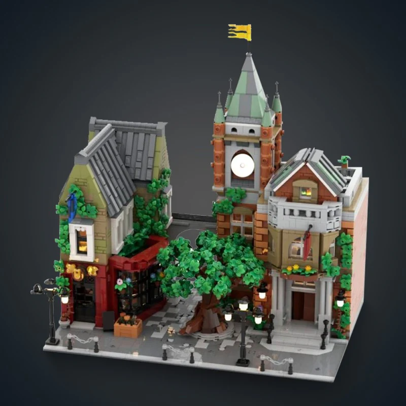 (Gobricks version) 4804pcs MOC-202302 Village Square - Image 6