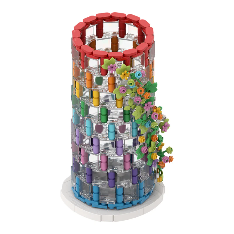 (Gobricks version) 483PCS MOC Rainbow Vase - Image 3