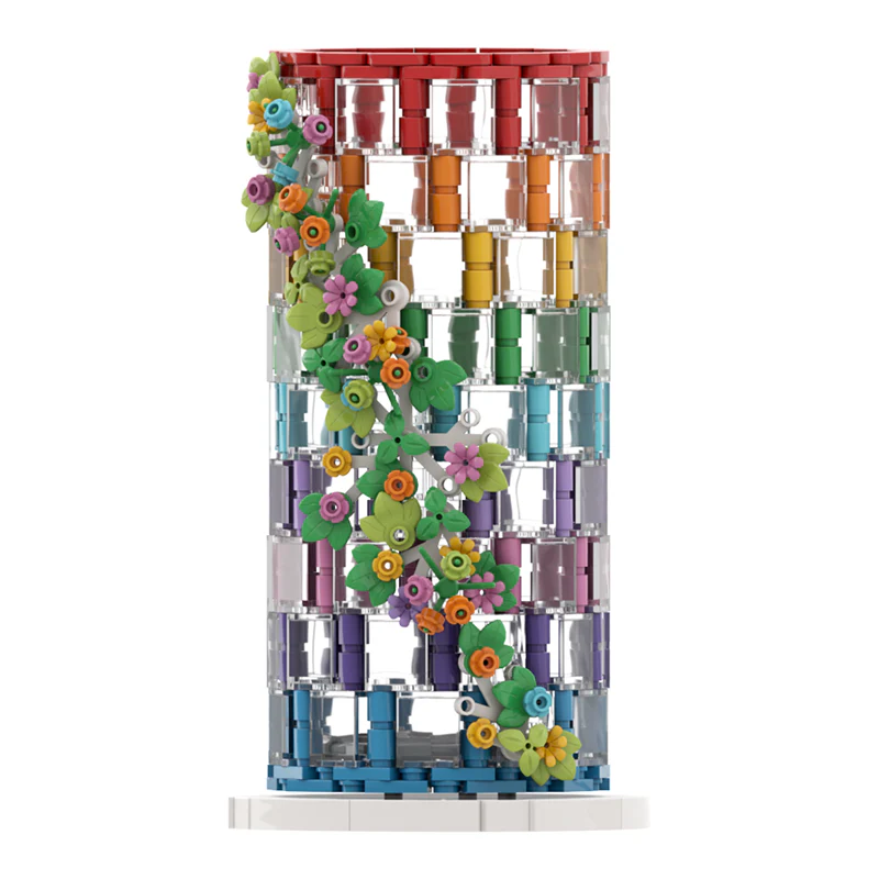 (Gobricks version) 483PCS MOC Rainbow Vase - Image 4