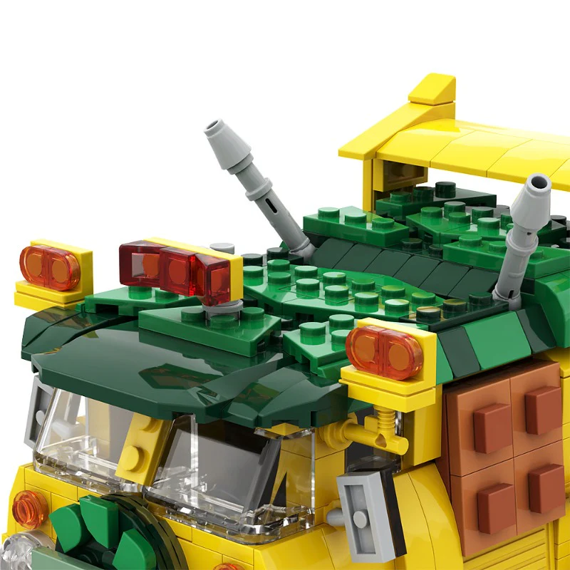 (Gobricks version) 491 pcs MOC-125660 Turtle Van Party Wagon TMNT - Image 7