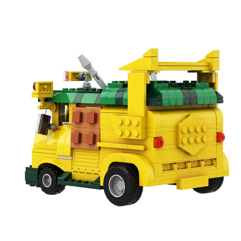 (Gobricks version) 491 pcs MOC-125660 Turtle Van Party Wagon TMNT - Image 8