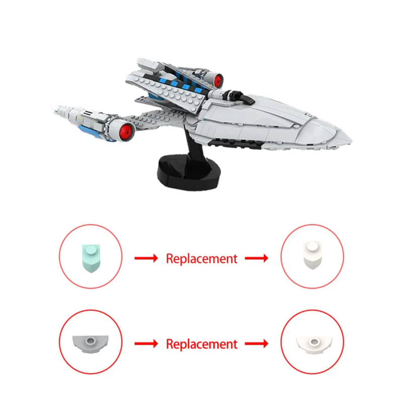 (Gobricks version) 491PCS MOC-179708 USS Protostar - Image 9