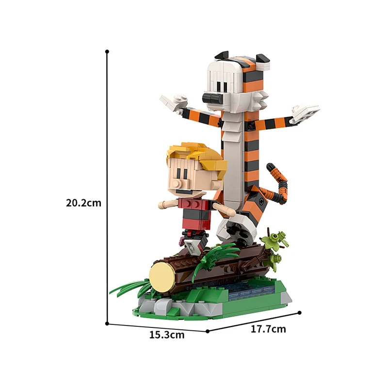 (Gobricks version) 495PCS Calvin and Hobbes -- Tigger - Image 11