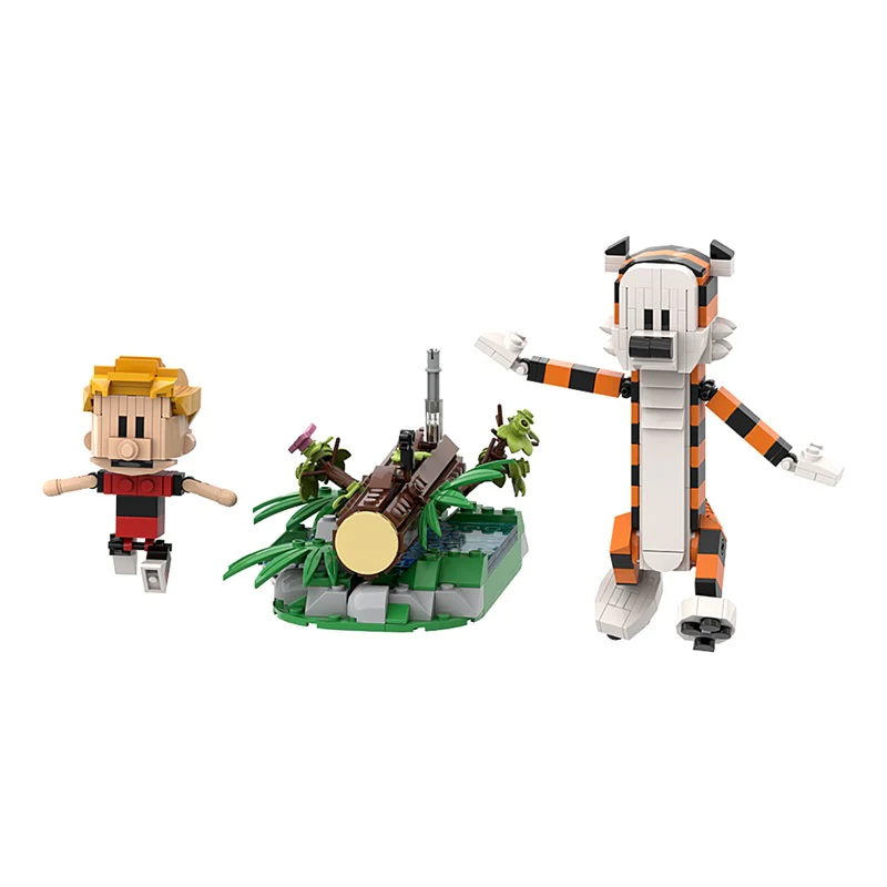 (Gobricks version) 495PCS Calvin and Hobbes -- Tigger - Image 3