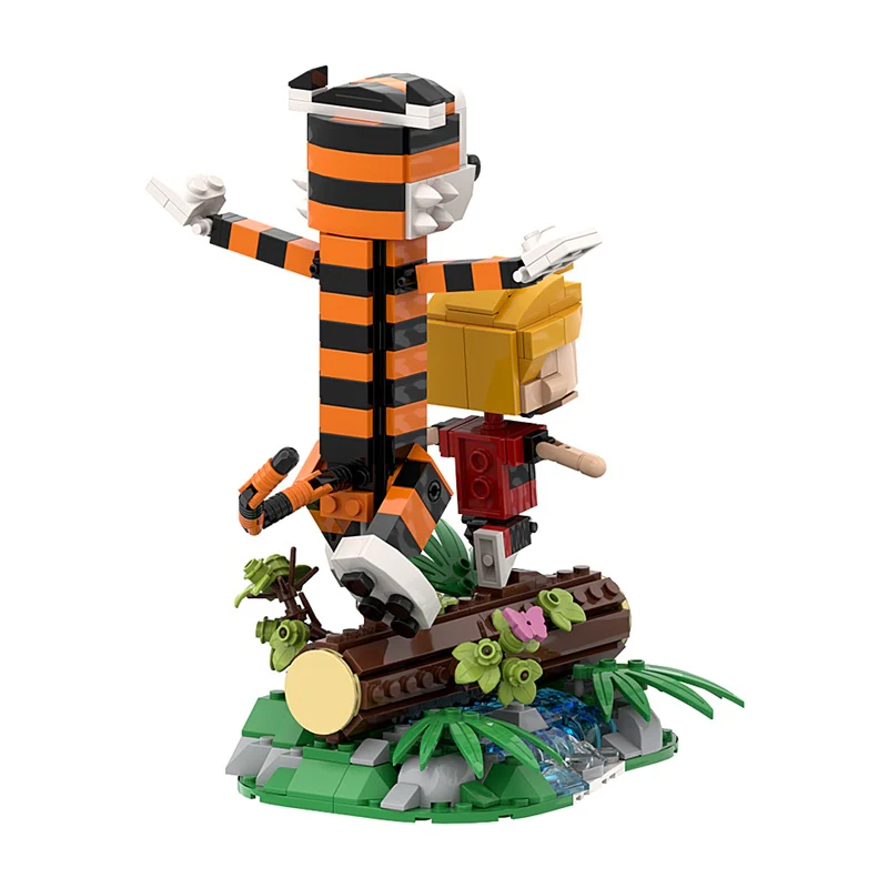 (Gobricks version) 495PCS Calvin and Hobbes -- Tigger - Image 7