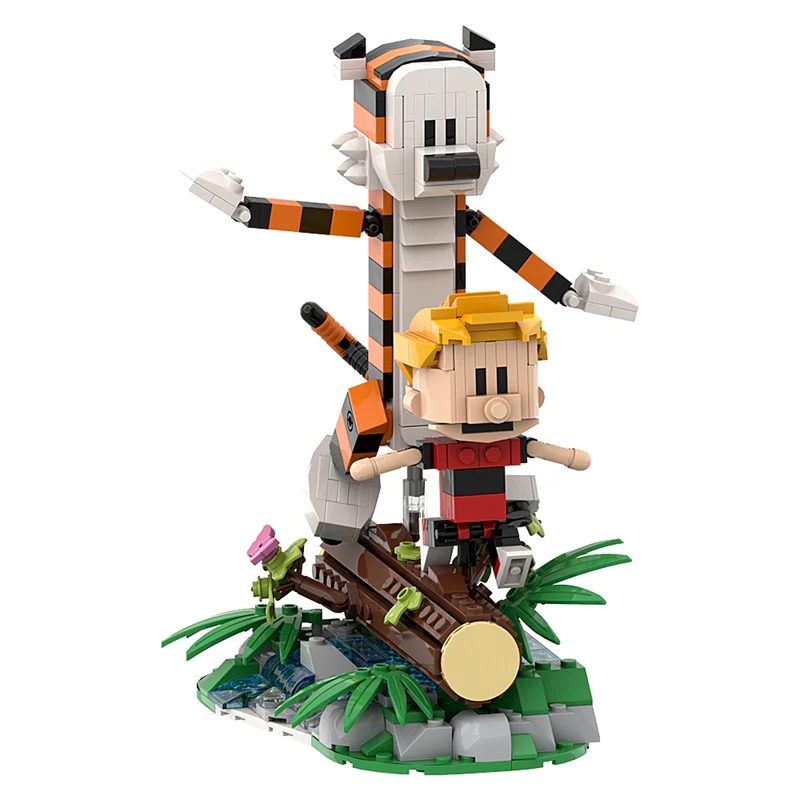 (Gobricks version) 495PCS Calvin and Hobbes -- Tigger - Image 8