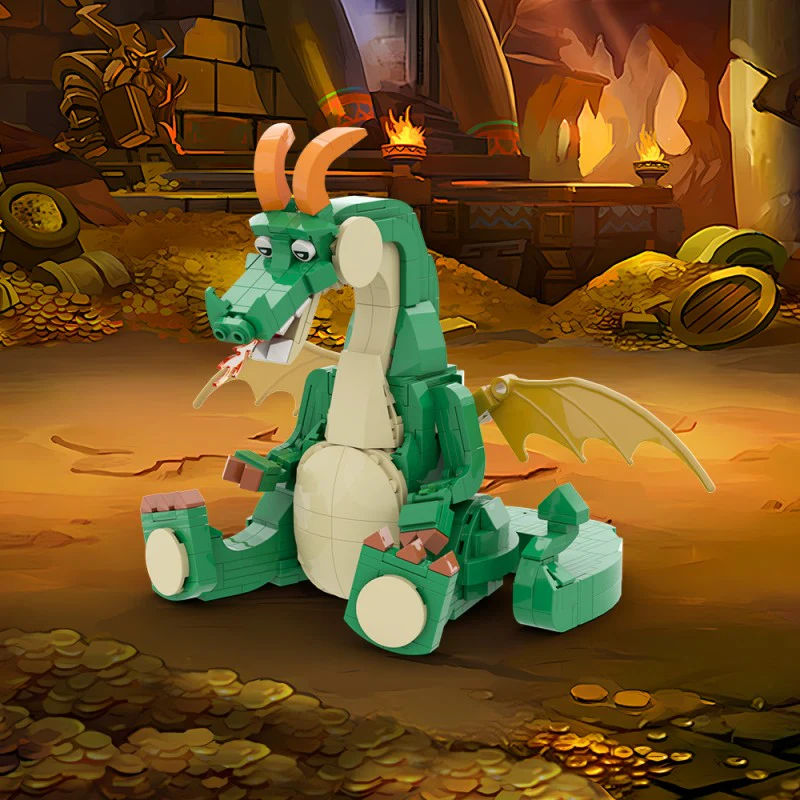 (Gobricks version) 497pcs MOC-210783 Cute Dragon - Image 10