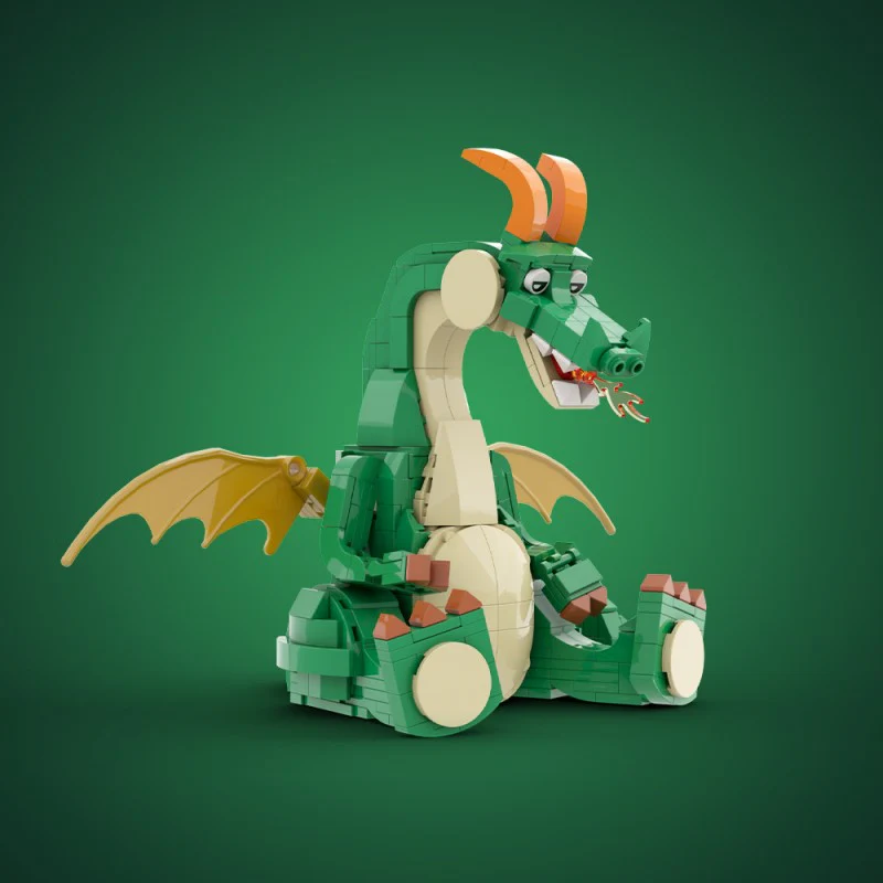 (Gobricks version) 497pcs MOC-210783 Cute Dragon - Image 11
