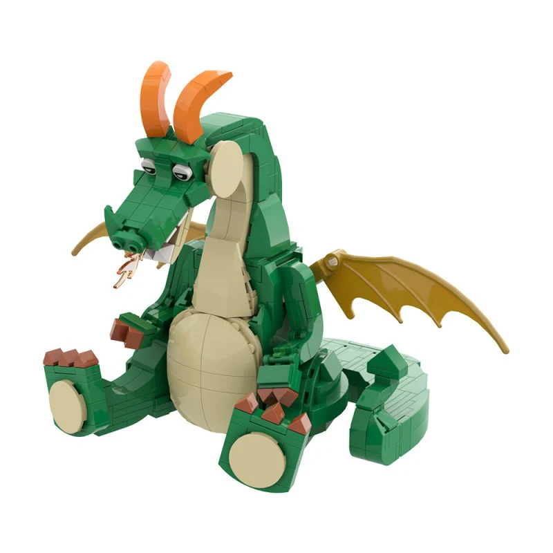 (Gobricks version) 497pcs MOC-210783 Cute Dragon - Image 4