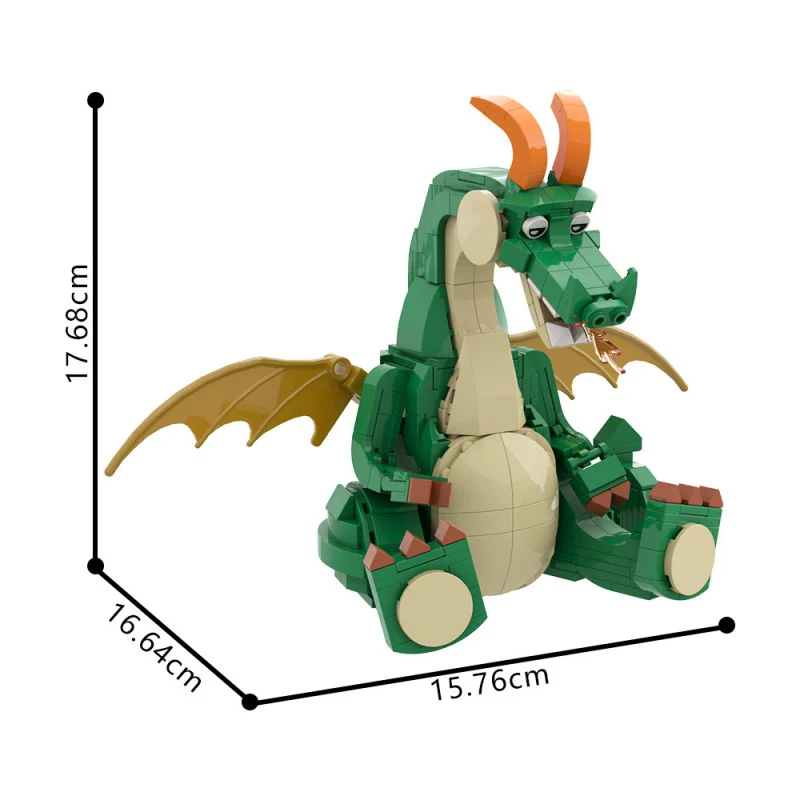 (Gobricks version) 497pcs MOC-210783 Cute Dragon - Image 6