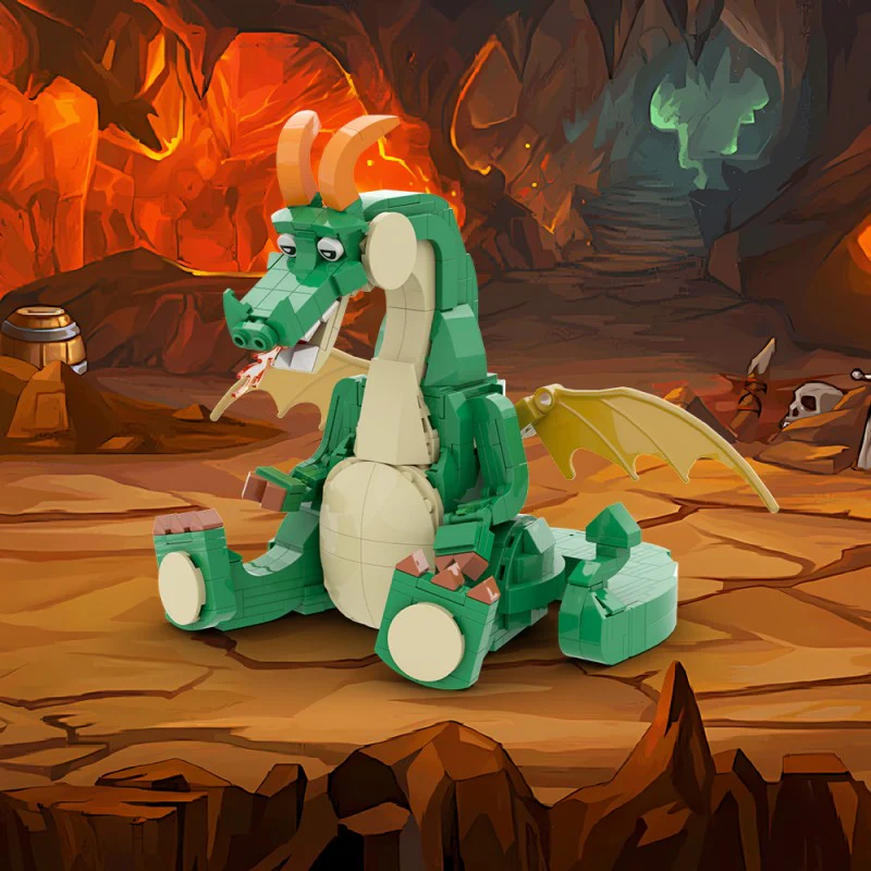 (Gobricks version) 497pcs MOC-210783 Cute Dragon - Image 9