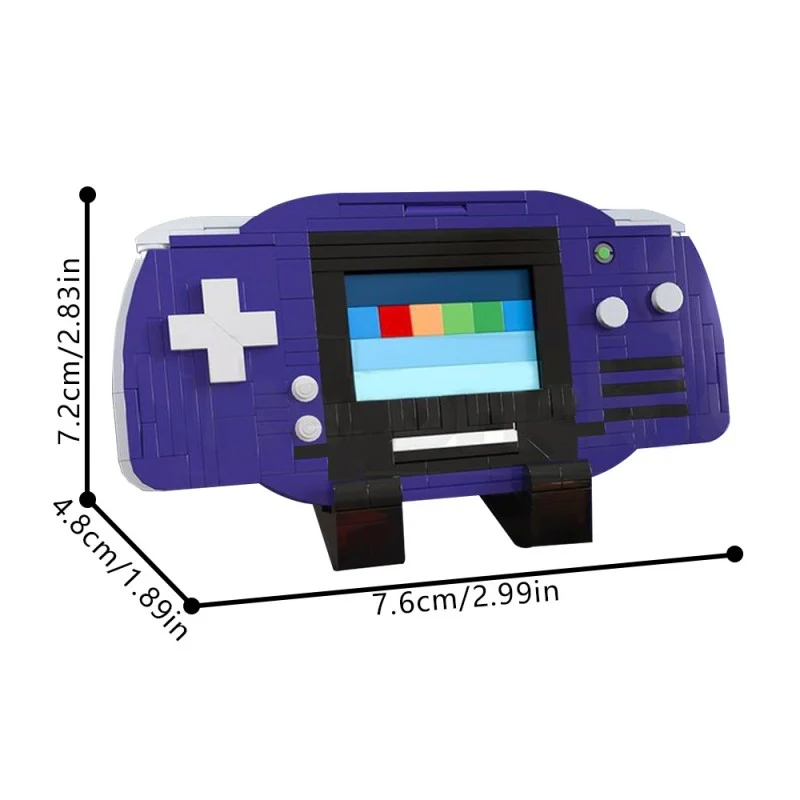 (Gobricks version) 510pcs MOC-208861 Nintendo Game Boy Advance — Indigo - Image 5