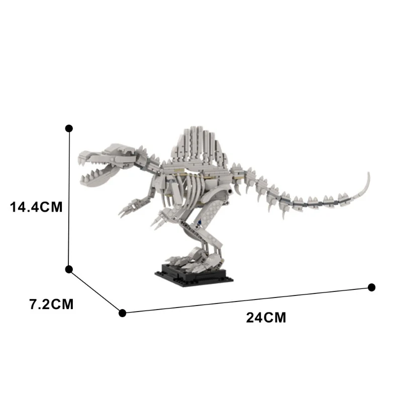 (Gobricks version) 512 pcs MOC-81227 Spinosaurus Skeleton - Lego Dinosaur Fossils - Image 4