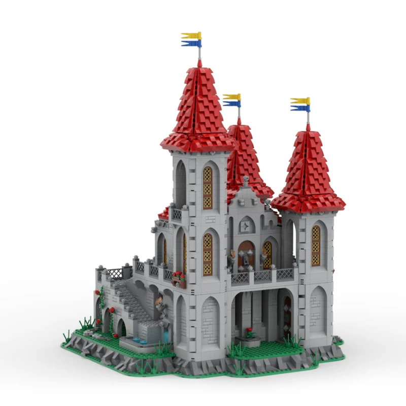 (Gobricks version) 5161pcs MOC-218664 Black Knights Rose Castle - Image 2