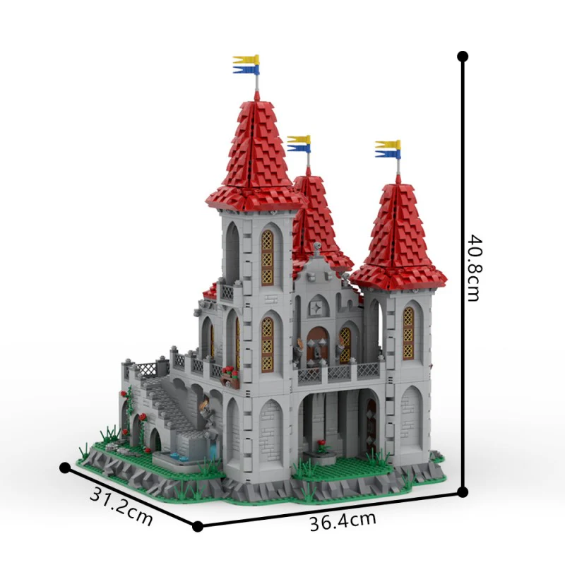 (Gobricks version) 5161pcs MOC-218664 Black Knights Rose Castle - Image 3