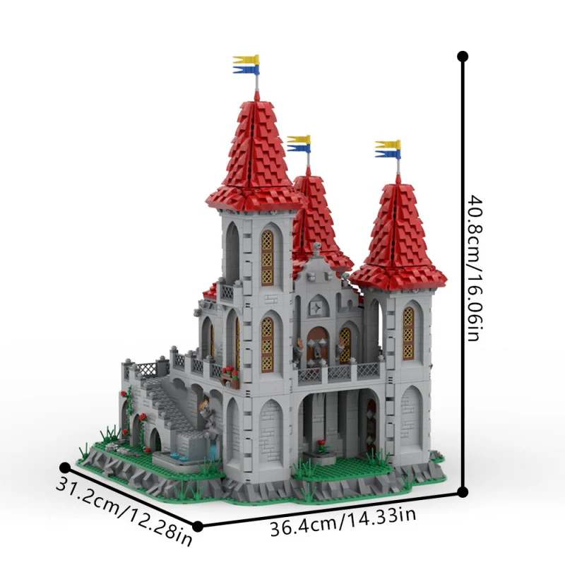 (Gobricks version) 5161pcs MOC-218664 Black Knights Rose Castle - Image 4