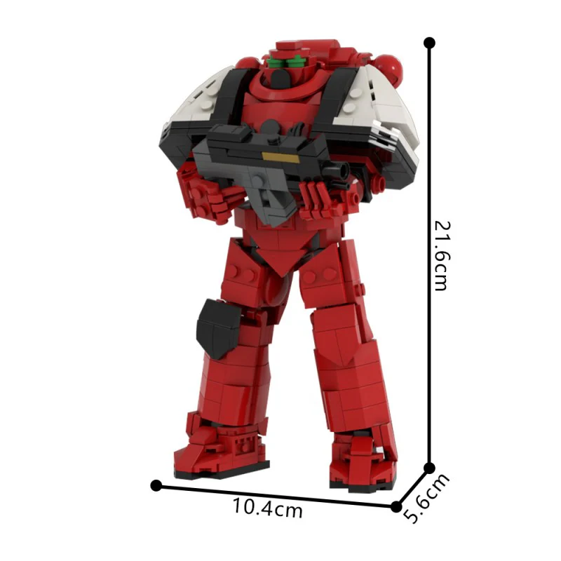 (Gobricks version) 516pcs MOC-205030 Lego Modular Warhammer 40K Space Marine Blood Raven - Image 2
