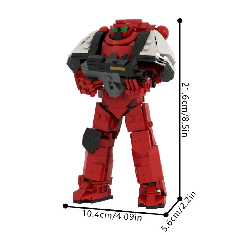 (Gobricks version) 516pcs MOC-205030 Lego Modular Warhammer 40K Space Marine Blood Raven - Image 3