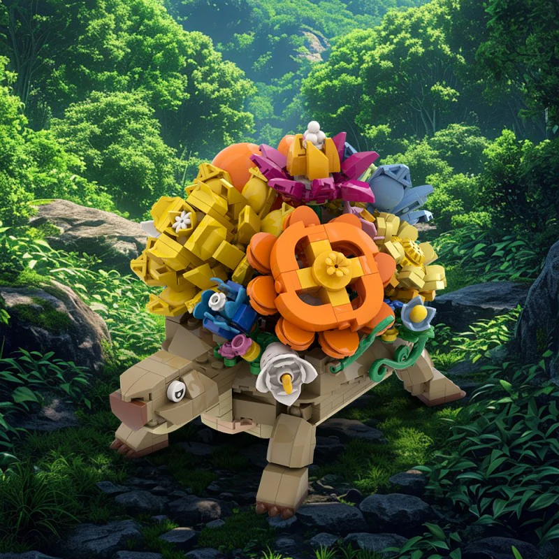 (Gobricks version) 518pcs MOC Turtle Flower Pot - Image 10