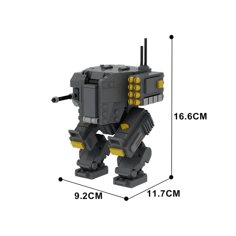 (Gobricks version) 527PCS MOC-175210 Helldivers 2 EX-45 Patriot Exosuit - Image 5