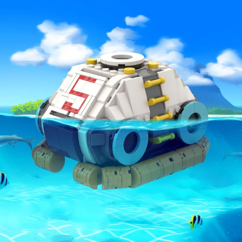 (Gobricks version) 537pcs MOC-205196 Lifepod 5 (Subnautica) - Image 6