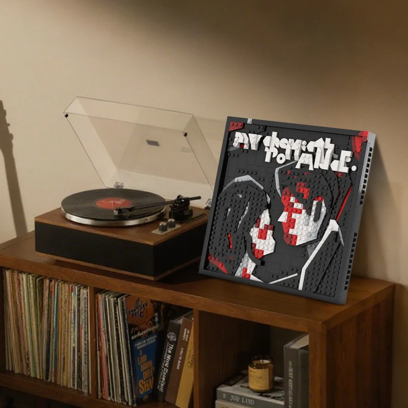 (Gobricks version) 543pcs MOC-148424 MCR - Three Cheers Album Mosaic - Image 12