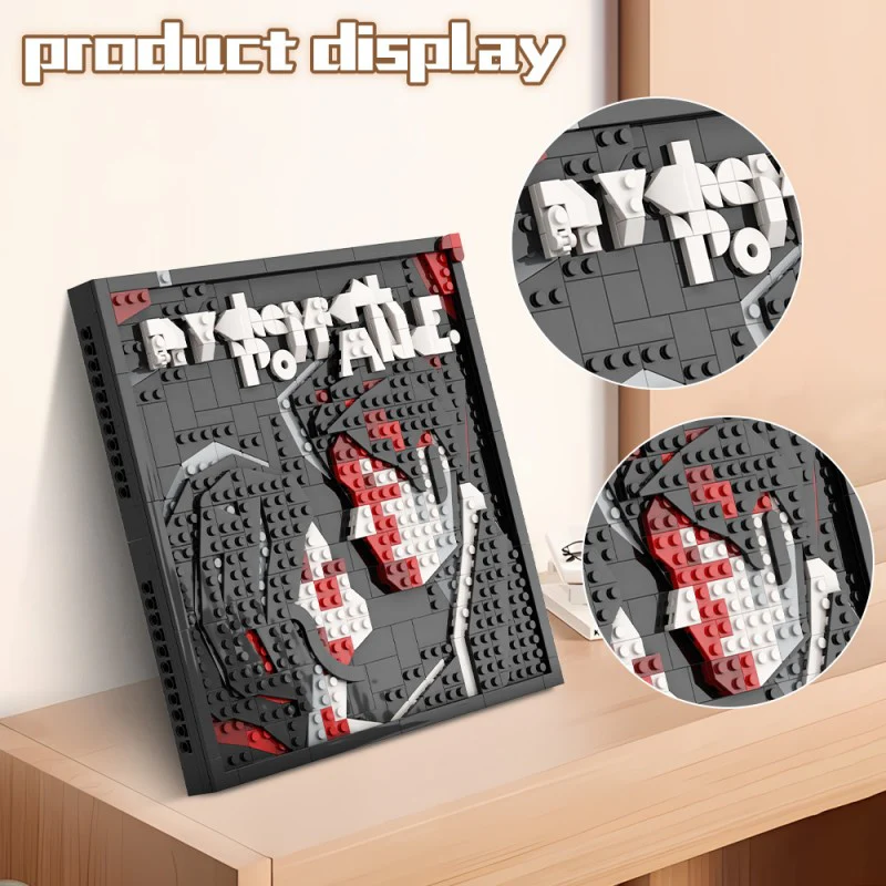 (Gobricks version) 543pcs MOC-148424 MCR - Three Cheers Album Mosaic - Image 8