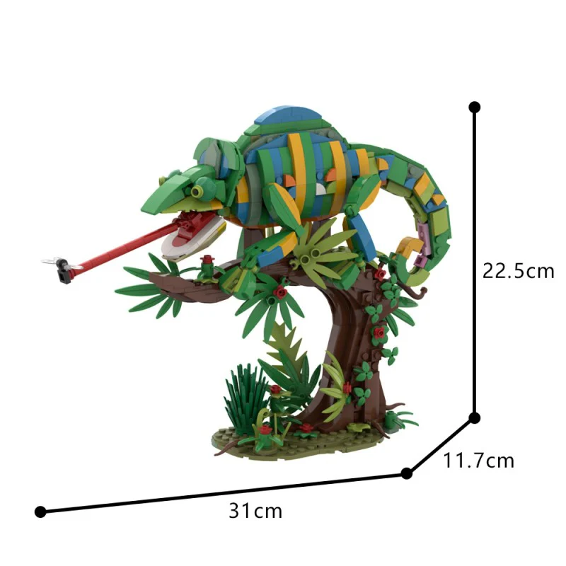 (Gobricks version) 544pcs MOC chameleon - Image 8