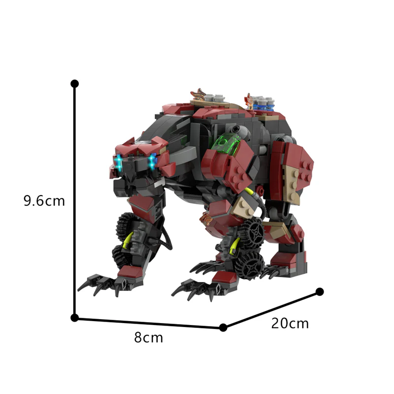 (Gobricks version) 548pcs MOC-184219 Fireclaw (Horizon) - Image 7
