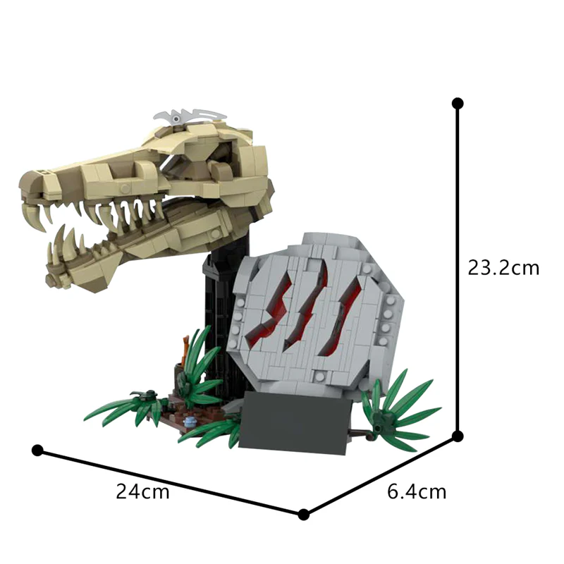 (Gobricks version) 548PCS MOC-186989 Dinosaur Fossils: Spinosaurus - Image 3