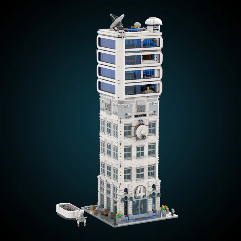 (Gobricks version) 5568pcs MOC-178264 Fantastic 4 Modular Baxter Building - Classic Space Academy - Image 11