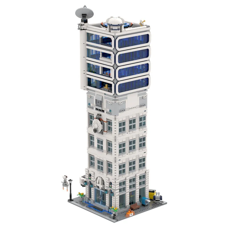 (Gobricks version) 5568pcs MOC-178264 Fantastic 4 Modular Baxter Building - Classic Space Academy - Image 2