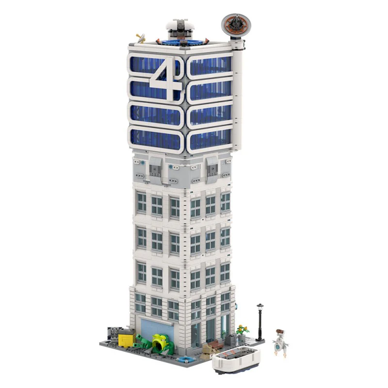 (Gobricks version) 5568pcs MOC-178264 Fantastic 4 Modular Baxter Building - Classic Space Academy - Image 3