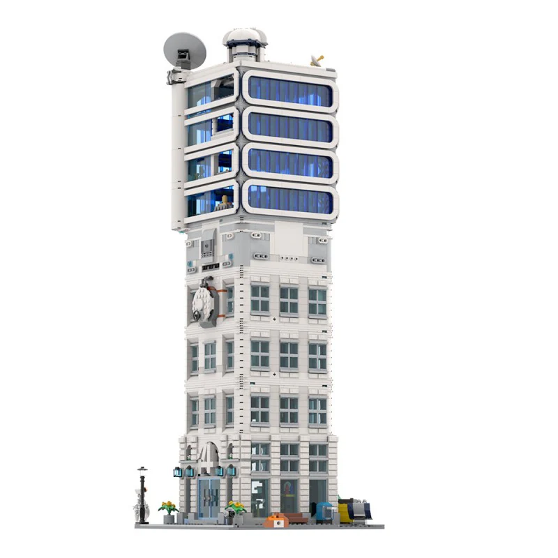 (Gobricks version) 5568pcs MOC-178264 Fantastic 4 Modular Baxter Building - Classic Space Academy - Image 4