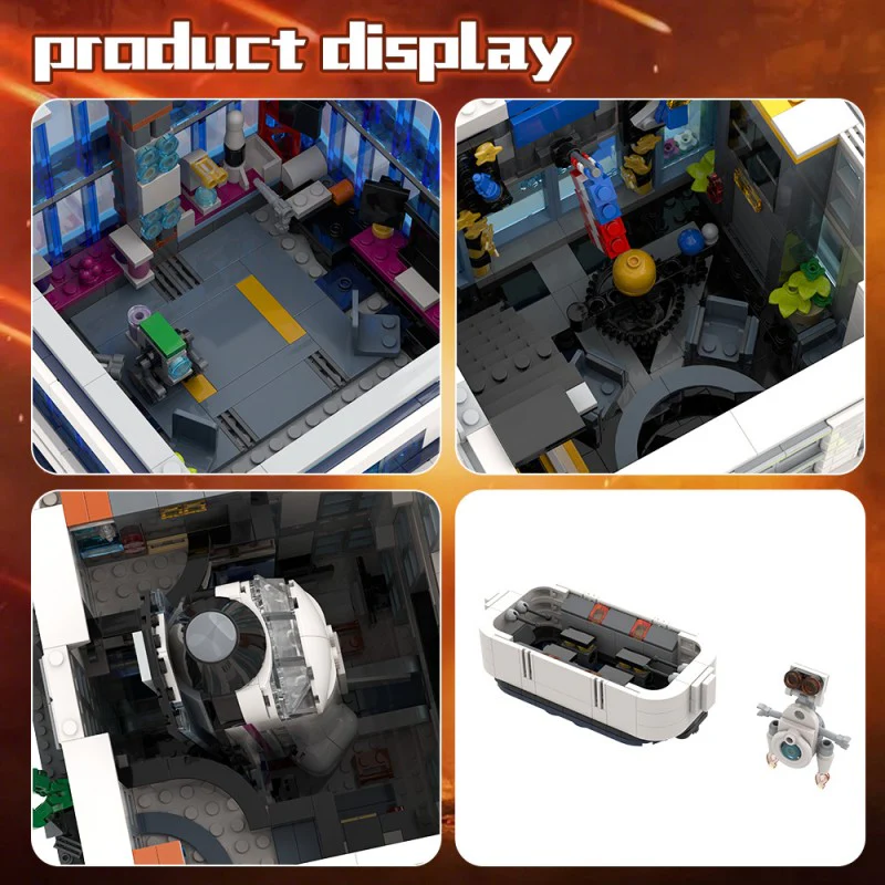 (Gobricks version) 5568pcs MOC-178264 Fantastic 4 Modular Baxter Building - Classic Space Academy - Image 8